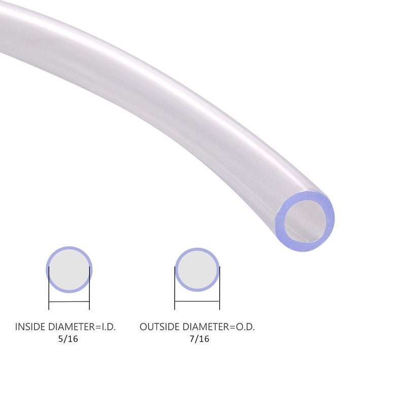 DERNORD PVC Tubing 5/16"ID X 7/16"OD Flexible Clear Vinyl Hose 100 Feet for Food Grade - Image 4